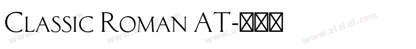 Classic Roman AT字体转换 Classic Roman AT字体转换